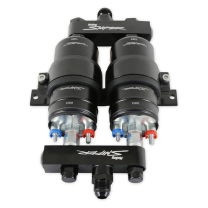 3.5 GPM TWIN PUMP AND MANIFOLD KIT - Holley Sniper 3.5 GPM Twin Pump and Manifold Kit