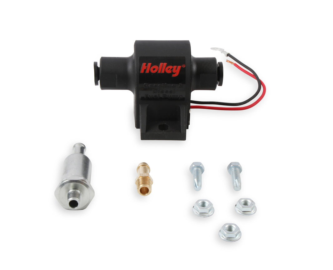 25 GPH HOLLEY MIGHTY MITE ELECTRIC FUEL PUMP, 1.5-4 PSI - Photo - Primary Front