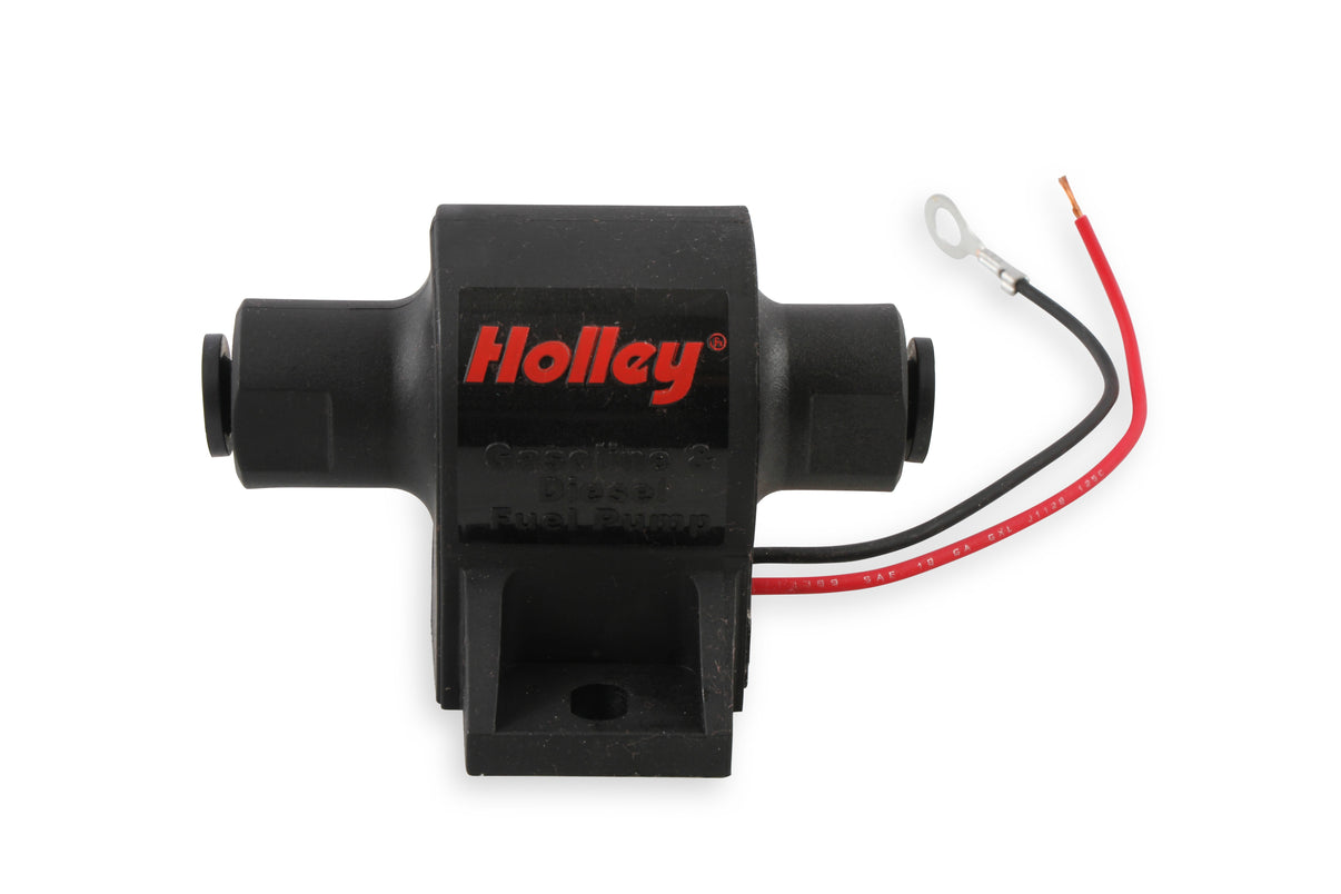 34 GPH HOLLEY MIGHTY MITE ELECTRIC FUEL PUMP, 7-10 PSI - Photo - out of package Bottom
