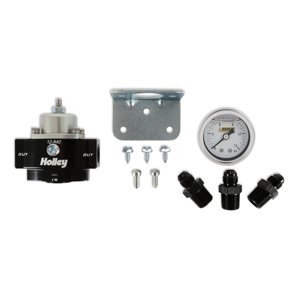 Holley Billet Bypass Fuel Pressure Regulator Kit - Photo - Primary Front