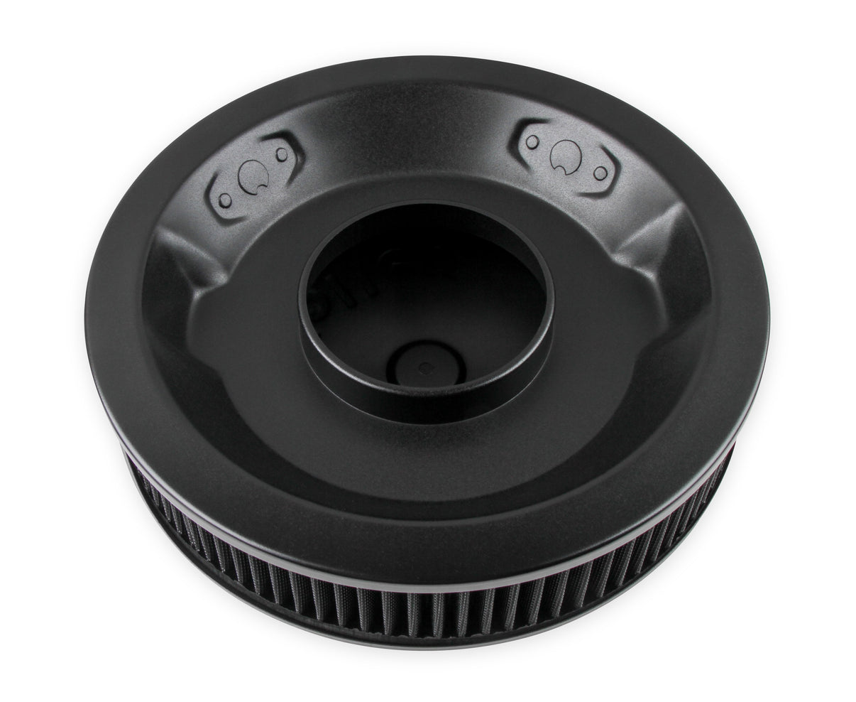 Holley Air Cleaner 14" Black - Photo - out of package Left