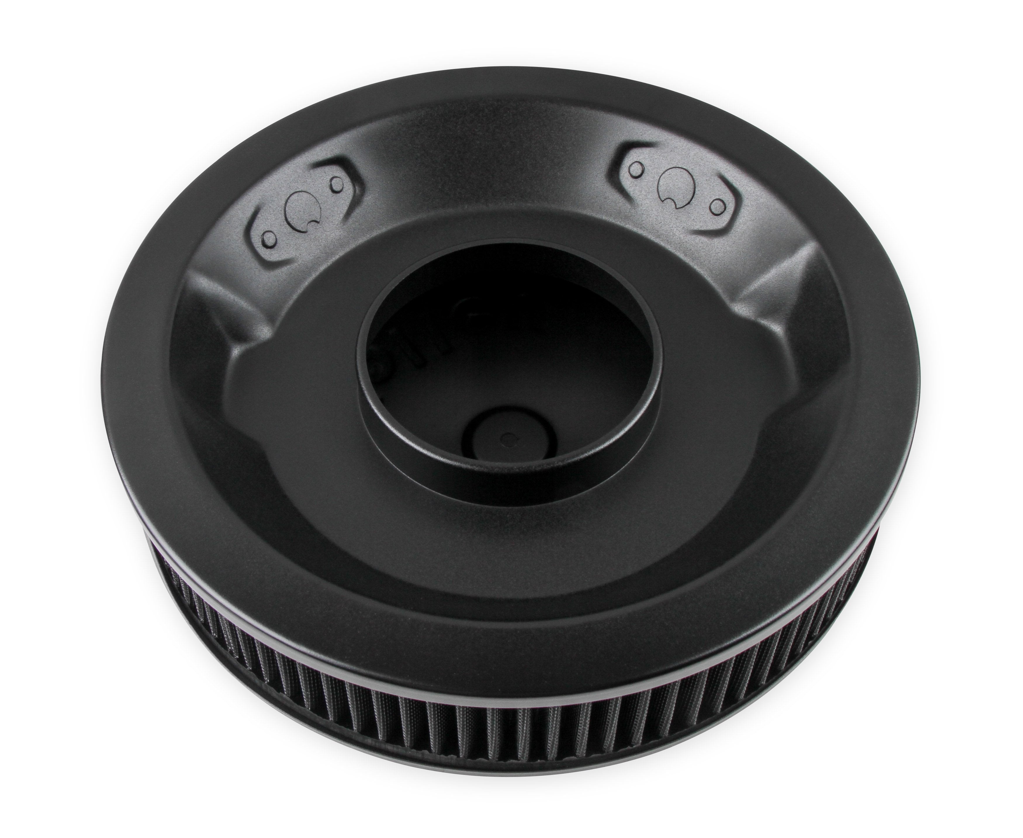 Holley Air Cleaner 14" Black - Photo - out of package Left