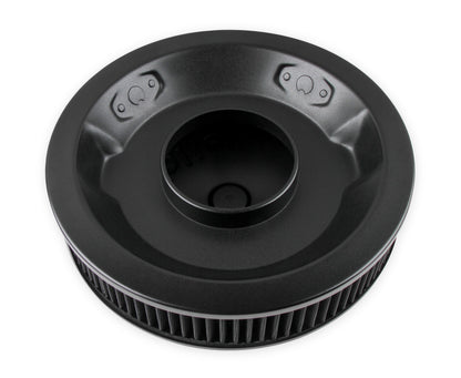 Holley Air Cleaner 14" Black - Photo - out of package Left