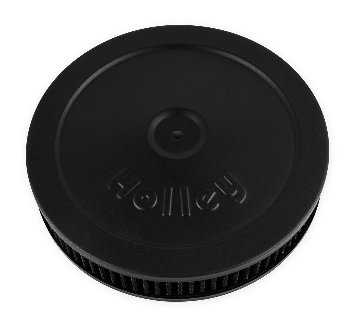 Holley Flat Base Air Cleaner 10" Black - Photo - Primary Front