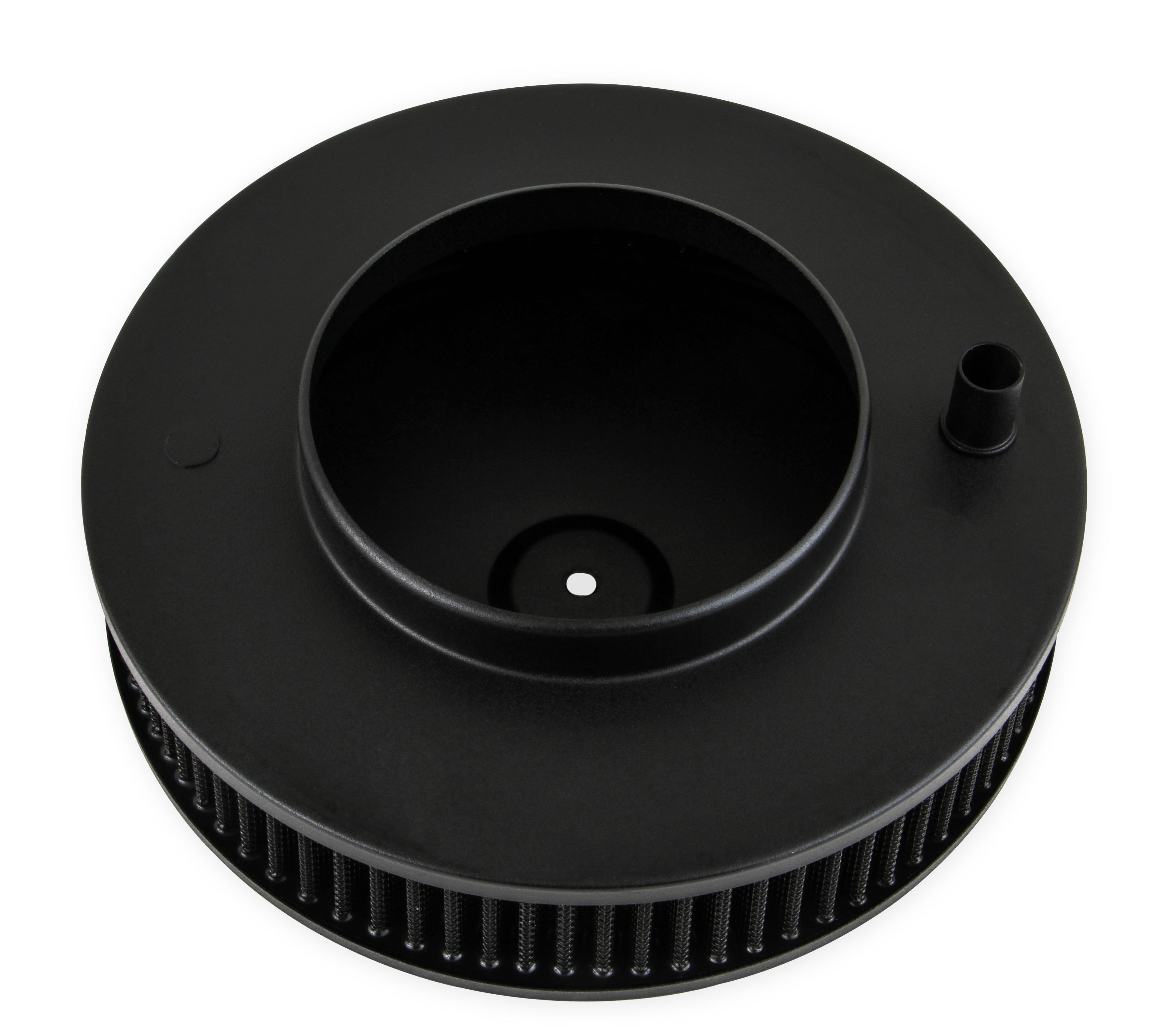 Holley Flat Base Air Cleaner 10" Black - Photo - out of package Right