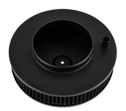 Holley Flat Base Air Cleaner 10" Black - Photo - out of package Right