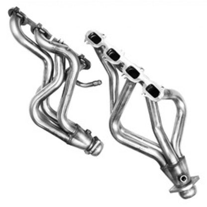 Collecteur d'échappement et kit de raccordement en acier inoxydable. - Collecteur de 1-5/8" et kit de tube en X catalysé vert. Mercury Marauder 4.6L 4V 2003-2004.