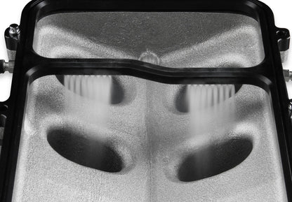 Kit de plaque d'injection de protoxyde d'azote NOS Hi-Ram uniquement - Noir - Plaque d'injection de protoxyde d'azote sèche NOS pour collecteurs d'admission Holley LS Hi-Ram EFI - Noir