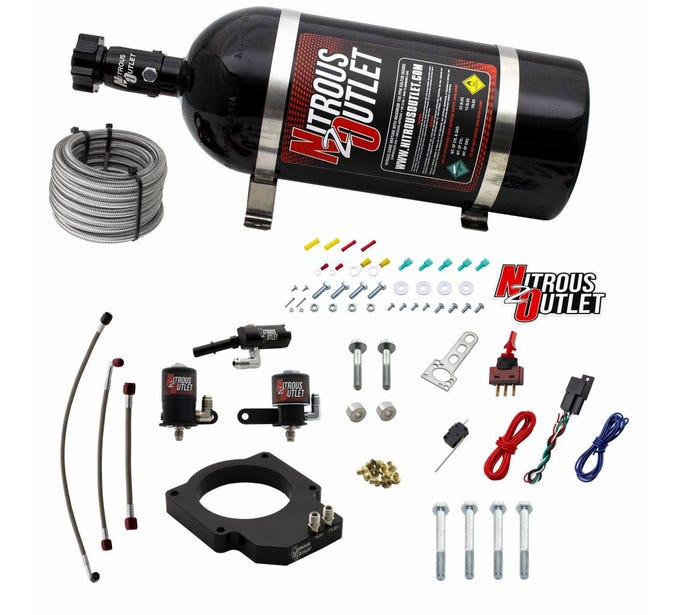 Nitrous Outlet 2017+ 6TH GEN ZL1 Camaro Throttle Body Plate System - 12LB Bottle