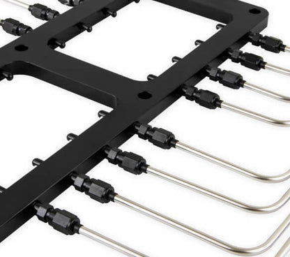 BLACK 6.71 BLOWER SYSTEM BLACK FITTINGS - NOS Supercharger Wet Nitrous System, Black Plate & Plumbing, Black 10 lb Bottle