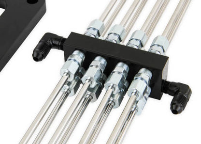 BLACK 6.71 BLOWER SYSTEM BLACK FITTINGS - NOS Supercharger Wet Nitrous System, Black Plate & Plumbing, Black 10 lb Bottle