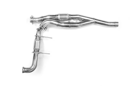 Collecteur d'échappement et kit de raccordement en acier inoxydable. - Collecteur de 1-3/4" et kit de raccordement VERT. Ford Raptor SVT 6.2L 4V (2010-2014).