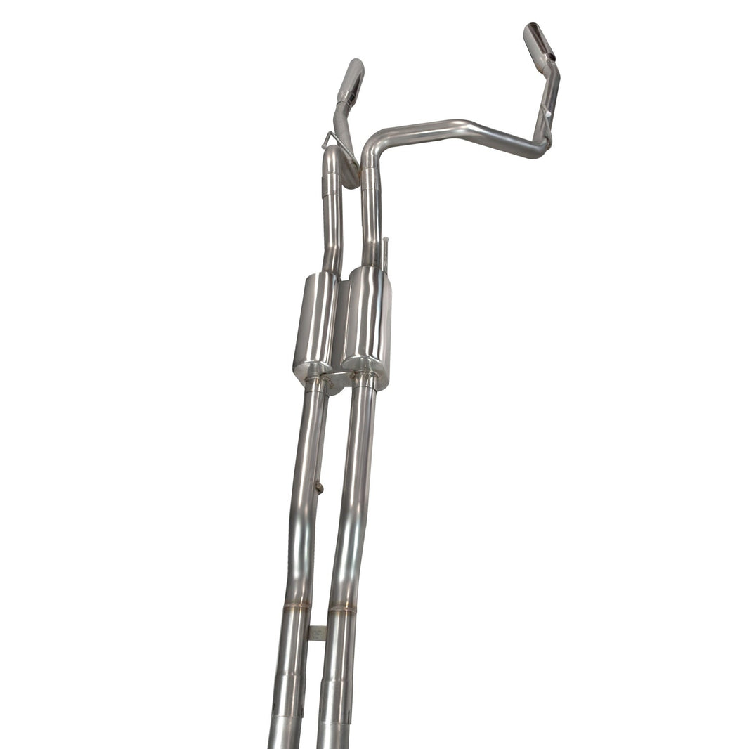 3" x 2-1/2" Comp. Only Header-Back Exh. - SS Competition Only Rear Exit Exhaust w/SS Tips. 2011-2014 F150 Raptor 6.2L 4V.