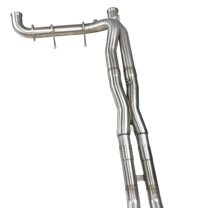 Échappement arrière de compétition uniquement, 3 po x 2-1/2 po - Sortie arrière en acier inoxydable avec embouts en acier inoxydable. Ford F150 Raptor 6.2L 4V 2011-2014.