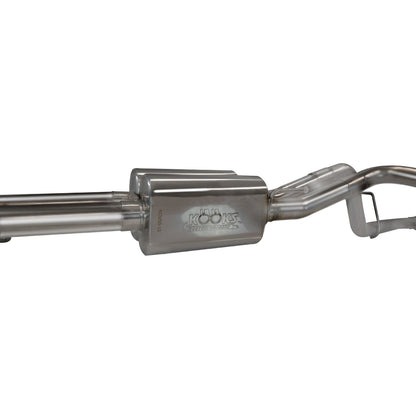 3" x 2-1/2" GREEN Catted Header-Back Exh - SS GREEN Catted Rear Exit Exhaust w/Black Tips. 2011-2014 F150 Raptor 6.2L 4V.