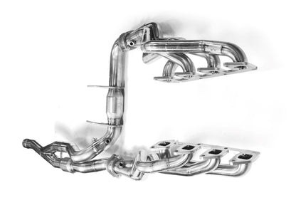 Collecteur d'échappement et kit de raccordement en acier inoxydable. - Collecteur de 1-3/4" et kit de raccordement VERT. Ford Raptor SVT 6.2L 4V (2010-2014).