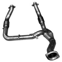 GREEN Catted Downpipe/Y-Pipe - 3" SS GREEN Catted Turbo Down Y-Pipe. 2011-2014 F150 EcoBoost. Connects to OEM.