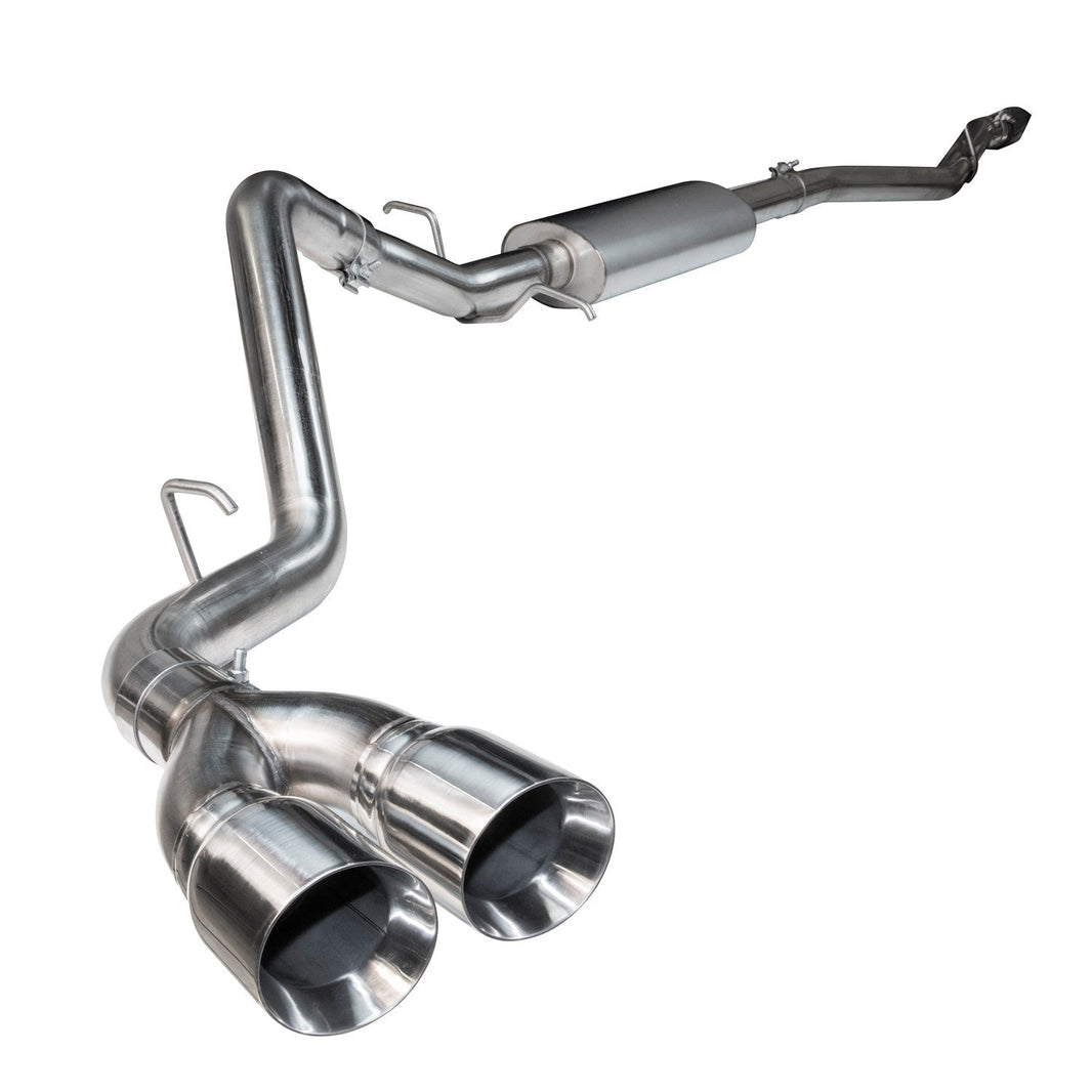 OEM x 3" Stainless Cat-Back Exhaust - 3" SS Cat-Back Exhaust w/SS Tips. 2018-2020 F150 5.0L 4V. Connects to OEM.
