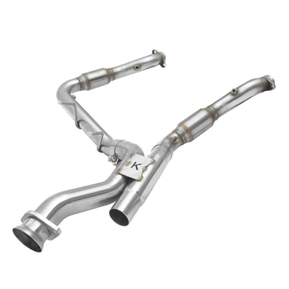 3" GREEN Catted Stainless Downpipes - 3" SS GREEN Catted Turbo Down Pipes. 2017-2020 F150 Raptor EcoBoost.