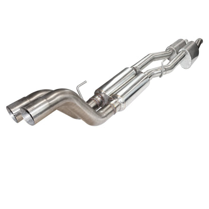 OEM x 3" Stainless Cat-Back Exhaust - 3" SS Cat-Back w/Resonators. 2017 F150 Raptor EcoBoost. Connects to OEM.