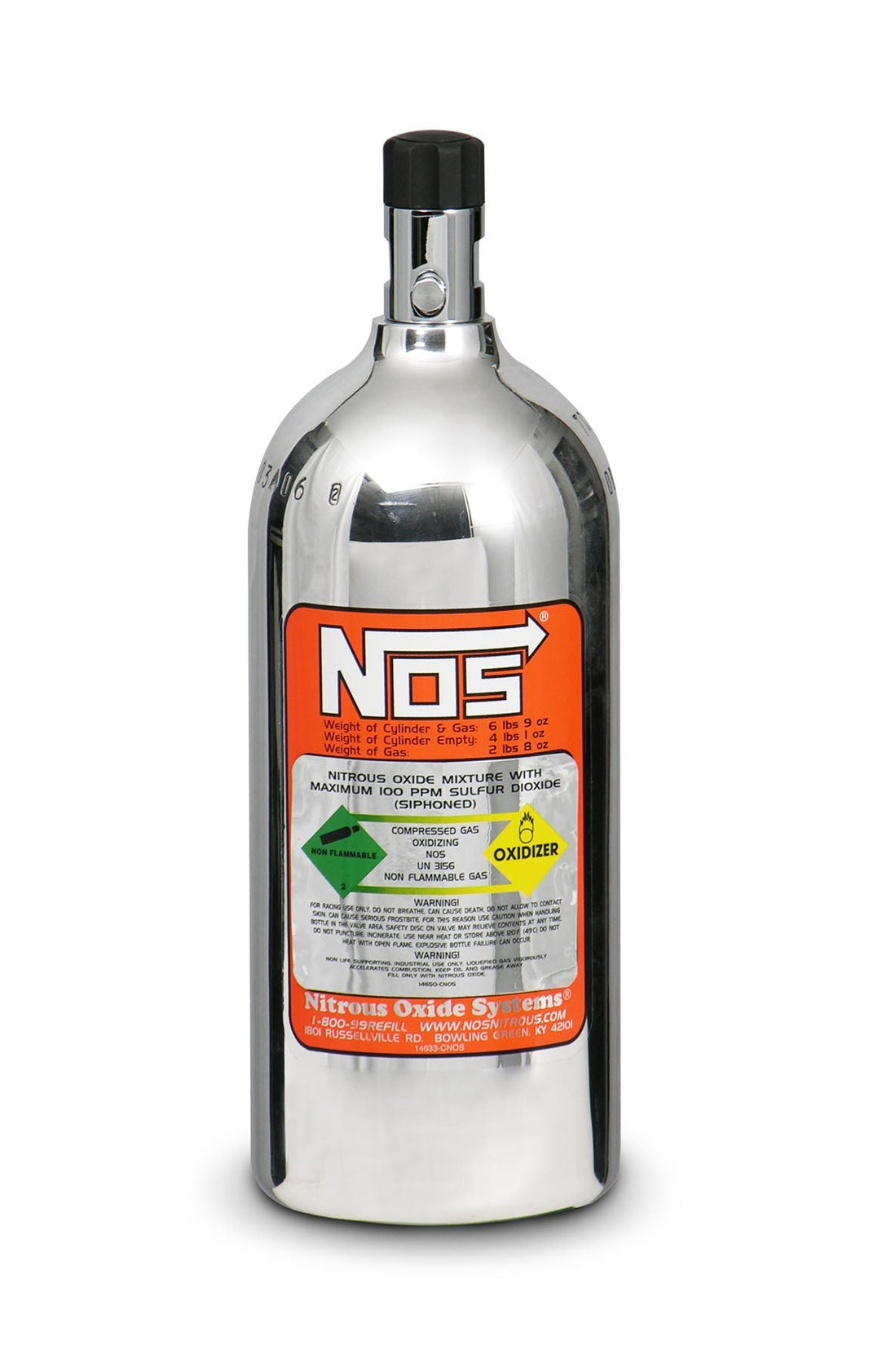 BOTTLE, 2.5 LB POLISHED - NOS Nitrous Bottle