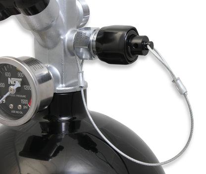 10 LB. BOTTLE W/RACER SAFETY, BLACK - NOS Nitrous Bottle