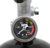BOTTLE, 10 LB., W/SUPER HI-FLO, BLACK - NOS Nitrous Bottle