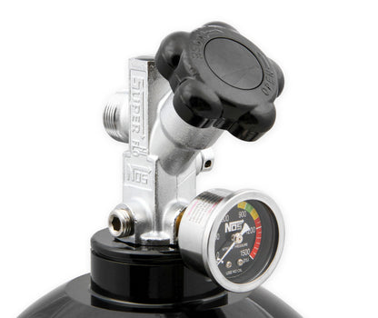 Bouteille de 20 lb avec Super Hi-Flo, noire - Bouteille de protoxyde d'azote NOS