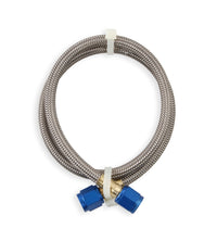4AN - 2FT HOSE, BLUE - NOS Stainless Steel Braided Hose -4AN 2-foot Blue