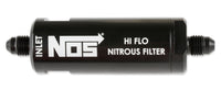 4AN, HI-FLO NITROUS FILTER, BLACK - NOS In-Line Hi-Flow Nitrous Filter, 4AN - Black
