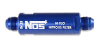 6AN, HI-FLO NITROUS FILTER, BLUE - NOS In-Line Hi-Flow Nitrous Filter, 6AN - Blue