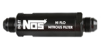 8AN, HI-FLO NITROUS FILTER, BLACK - NOS In-Line Hi-Flow Nitrous Filter, 8AN - Black