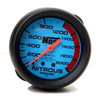 2 5/8 BLUE N2O GAUGE - NOS Nitrous Pressure Gauge