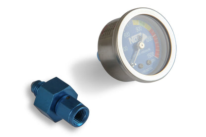 GAUGE; N2O, BLUE, 1-1/2 W/AN4 ADAPTER - NOS Nitrous Gauge w/ Adapter