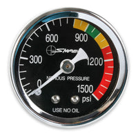 GAUGE; N2O BLACK, 1-1/2, SNIPER;DRY - NOS Sniper Nitrous Gauge