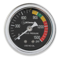 GAUGE; N2O BLACK, 1-1/2, SS, SNIPER - NOS Sniper Nitrous Gauge