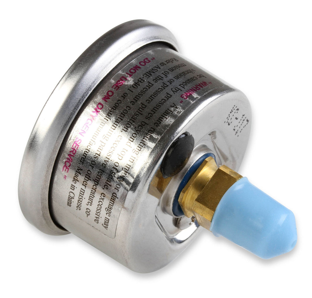 Jauge ; N2O NOIR, 1-1/2, SS, SNIPER - Jauge de protoxyde d'azote Sniper NOS