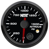 2-1/16 NOS NITROUS PRES GAUGE-BLK - NOS Analog Style 2-1/16" Nitrous Pressure Gauge