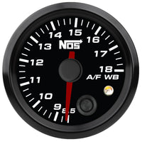 2-1/16 NOS WBO2 GAUGE KIT-BLK - NOS Analog Style 2-1/16" Standalone Air/Fuel Wideband Gauge Kit