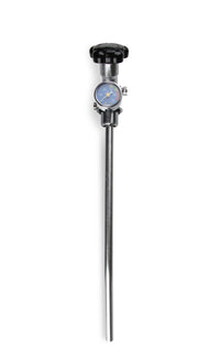 10 LB BOTTLE VALVE ASSEMBLY W/ BLU GAGE - NOS 10 lb. Bottle Super Hi-Flow Valve Assembly with Siphon Tube and Blue Gauge