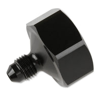 4AN-660 BOTTLE NUT ADAPTER-AL7075-BLACK - NOS Black T7075 aluminum 4AN-660 Bottle Nut Adapter