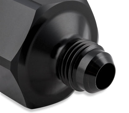 6AN-660 FLASKEMØTRIKADAPTER-AL7075-SORT - NOS Sort T7075 aluminium 6AN-660 Flaskemøtrikadapter