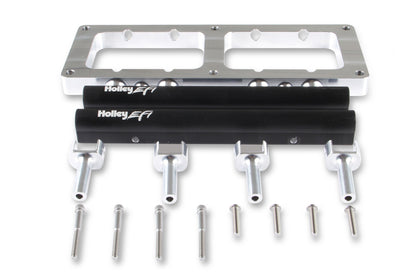 BLOWER INJECTOR PLATE, 8 INJECTORS - Supercharger Injector Spacer W/EFI Rails