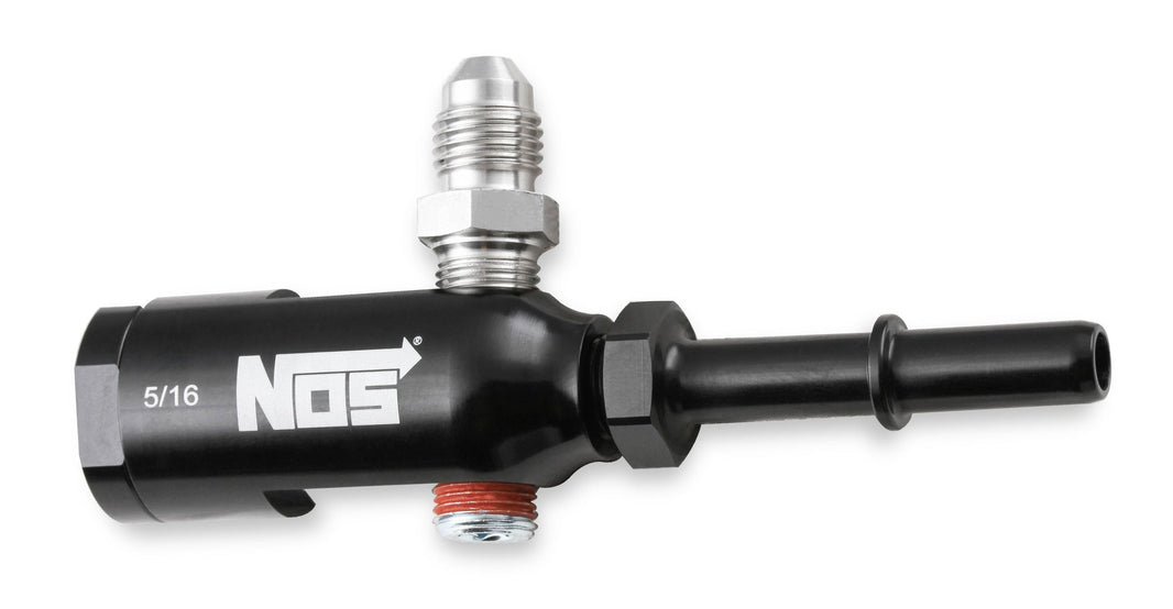 5/16 OE FUEL LINE TO 3 1/8 NPT ADAPTER - NOS Late Model Billet Fuel Line Adapter - Fits 5/16" Fuel Rail