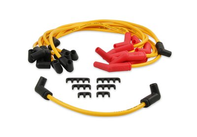 Jeu de câbles d'allumage - 8,8 mm - Âme spiralée - Sur mesure - Jaune