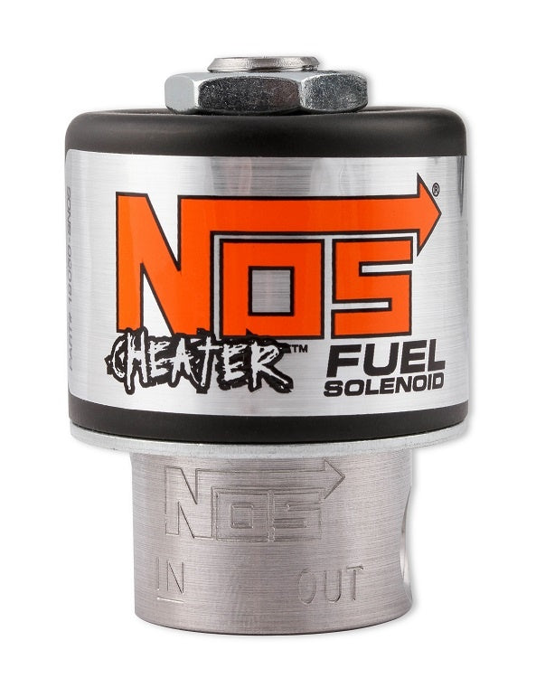 CHEATER SOLENOID FUEL (BIG COIL), BLACK - NOS Fuel Solenoid - Black