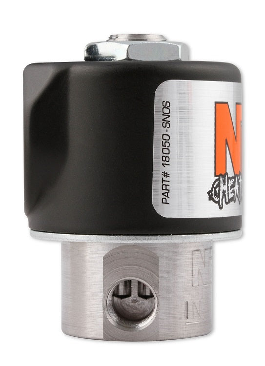 CHEATER SOLENOID FUEL (BIG COIL), BLACK - NOS Fuel Solenoid - Black