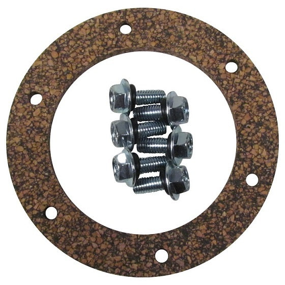 KIT 6 HOLE GASKET WITH 6 SCREWS - Fuel Pump Hanger Cork, Rubber Gasket, and Screw Kit