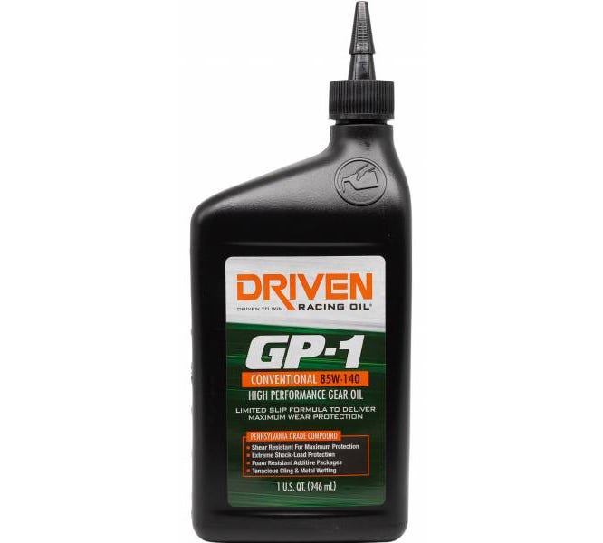 Driven GP-1 Gear Oil - 85w140 - 1 Quart