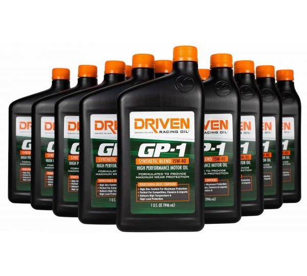 Driven GP-1 Motor Oil - 15w40 - 12 Quart Case